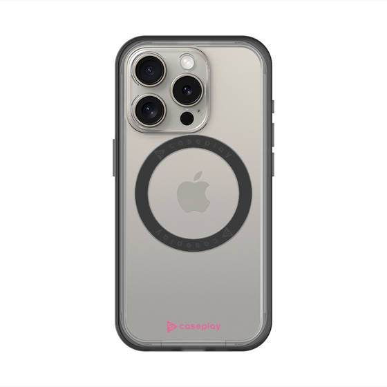 スリムプロテクションプレミアムケース with MagSafe［ オリジナル - caseplayロゴ - ピンク/A ］