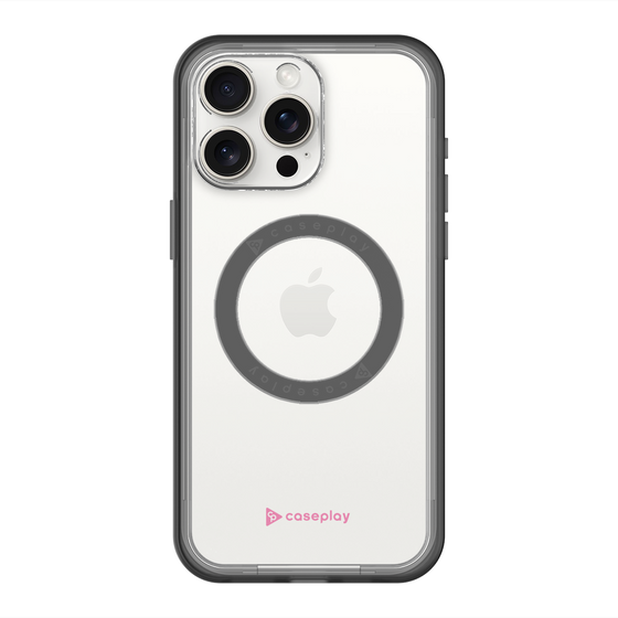 スリムプロテクションプレミアムケース with MagSafe［ オリジナル - caseplayロゴ - ピンク/A ］