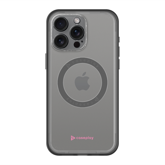 スリムプロテクションプレミアムケース with MagSafe［ オリジナル - caseplayロゴ - ピンク/A ］