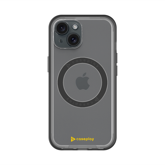 スリムプロテクションプレミアムケース with MagSafe［ オリジナル - caseplayロゴ - イエロー/A ］