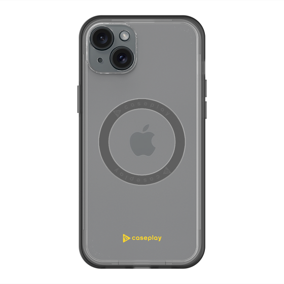スリムプロテクションプレミアムケース with MagSafe［ オリジナル - caseplayロゴ - イエロー/A ］