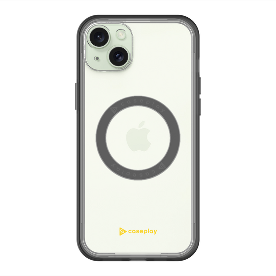 スリムプロテクションプレミアムケース with MagSafe［ オリジナル - caseplayロゴ - イエロー/A ］