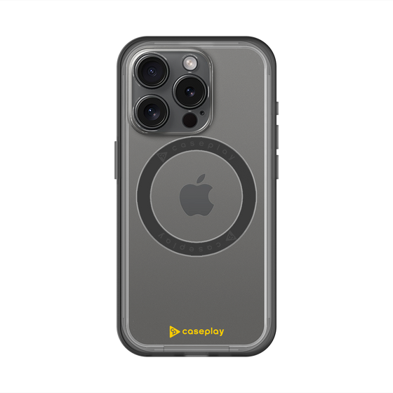スリムプロテクションプレミアムケース with MagSafe［ オリジナル - caseplayロゴ - イエロー/A ］