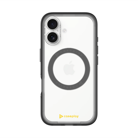 スリムプロテクションプレミアムケース with MagSafe［ オリジナル - caseplayロゴ - イエロー/A ］