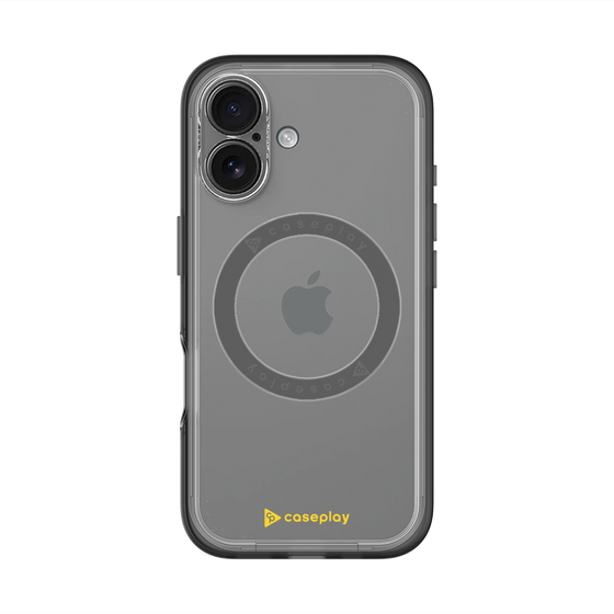 スリムプロテクションプレミアムケース with MagSafe［ オリジナル - caseplayロゴ - イエロー/A ］