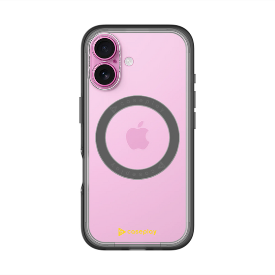 スリムプロテクションプレミアムケース with MagSafe［ オリジナル - caseplayロゴ - イエロー/A ］