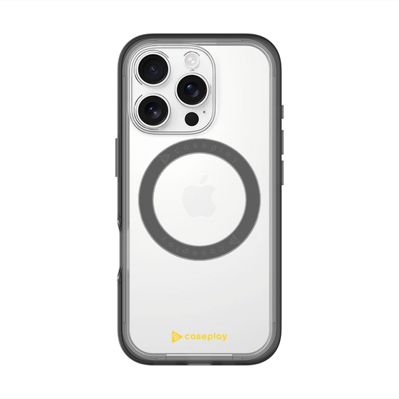 スリムプロテクションプレミアムケース with MagSafe［ オリジナル - caseplayロゴ - イエロー/A ］