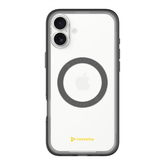 スリムプロテクションプレミアムケース with MagSafe［ オリジナル - caseplayロゴ - イエロー/A ］