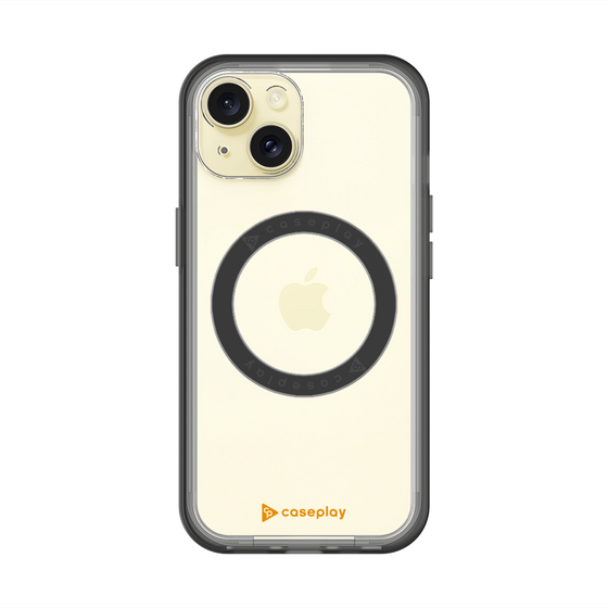 スリムプロテクションプレミアムケース with MagSafe［ オリジナル - caseplayロゴ - オレンジ/A ］