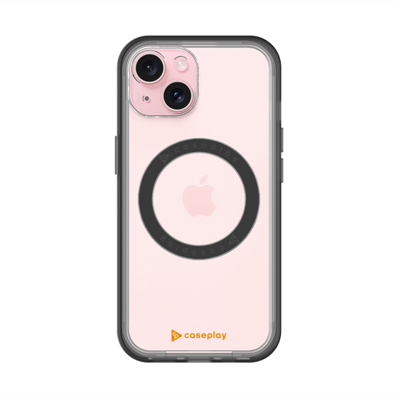スリムプロテクションプレミアムケース with MagSafe［ オリジナル - caseplayロゴ - オレンジ/A ］