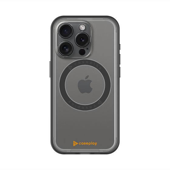 スリムプロテクションプレミアムケース with MagSafe［ オリジナル - caseplayロゴ - オレンジ/A ］