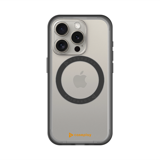 スリムプロテクションプレミアムケース with MagSafe［ オリジナル - caseplayロゴ - オレンジ/A ］