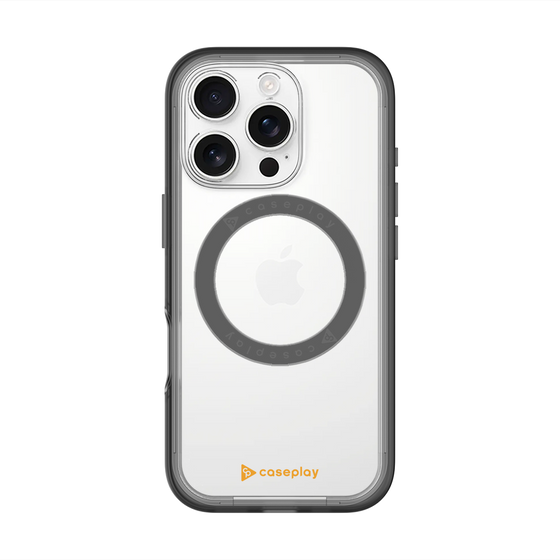 スリムプロテクションプレミアムケース with MagSafe［ オリジナル - caseplayロゴ - オレンジ/A ］