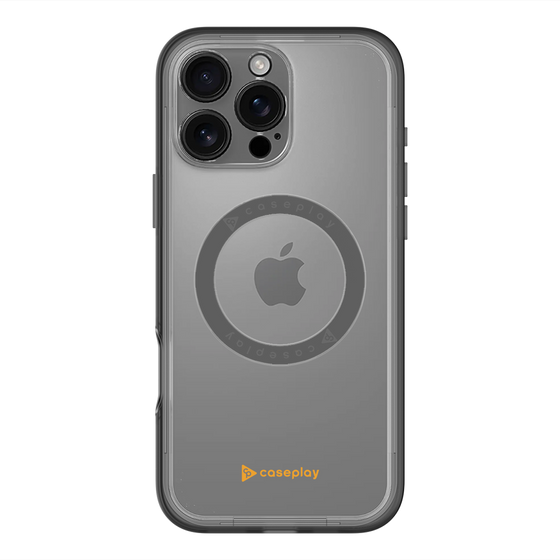 スリムプロテクションプレミアムケース with MagSafe［ オリジナル - caseplayロゴ - オレンジ/A ］