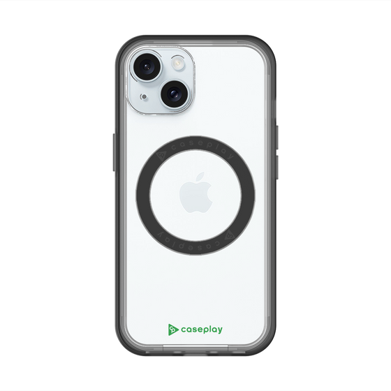 スリムプロテクションプレミアムケース with MagSafe［ オリジナル - caseplayロゴ - グリーン/A ］