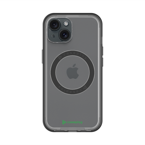 スリムプロテクションプレミアムケース with MagSafe［ オリジナル - caseplayロゴ - グリーン/A ］