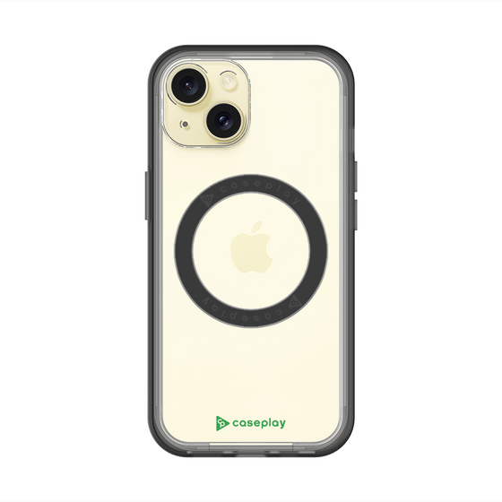 スリムプロテクションプレミアムケース with MagSafe［ オリジナル - caseplayロゴ - グリーン/A ］