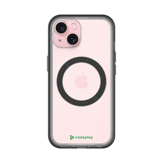 スリムプロテクションプレミアムケース with MagSafe［ オリジナル - caseplayロゴ - グリーン/A ］