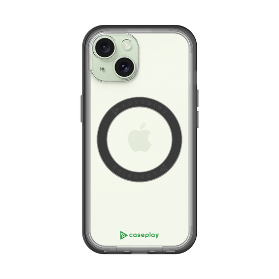 スリムプロテクションプレミアムケース with MagSafe［ オリジナル - caseplayロゴ - グリーン/A ］