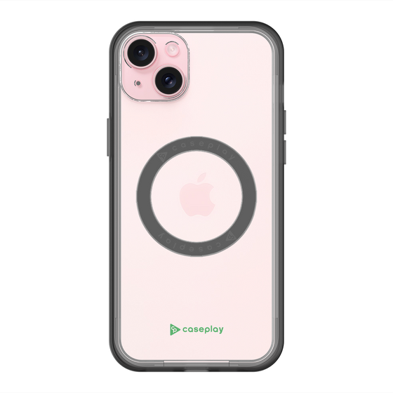 スリムプロテクションプレミアムケース with MagSafe［ オリジナル - caseplayロゴ - グリーン/A ］
