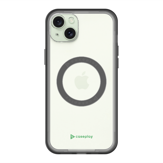 スリムプロテクションプレミアムケース with MagSafe［ オリジナル - caseplayロゴ - グリーン/A ］