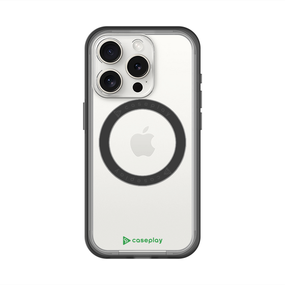 スリムプロテクションプレミアムケース with MagSafe［ オリジナル - caseplayロゴ - グリーン/A ］