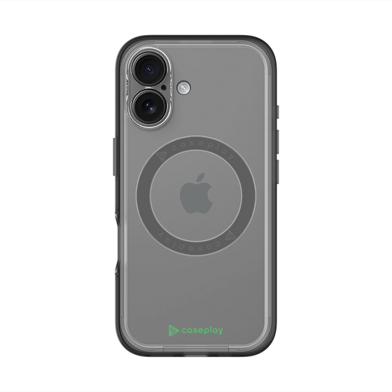 スリムプロテクションプレミアムケース with MagSafe［ オリジナル - caseplayロゴ - グリーン/A ］