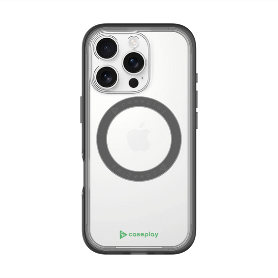 スリムプロテクションプレミアムケース with MagSafe［ オリジナル - caseplayロゴ - グリーン/A ］