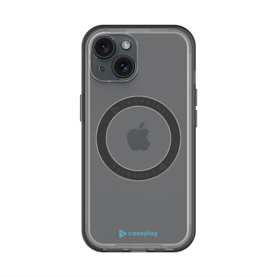 スリムプロテクションプレミアムケース with MagSafe［ オリジナル - caseplayロゴ - ライトブルー/A ］