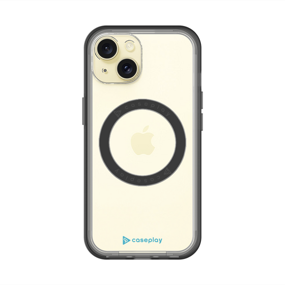 スリムプロテクションプレミアムケース with MagSafe［ オリジナル - caseplayロゴ - ライトブルー/A ］