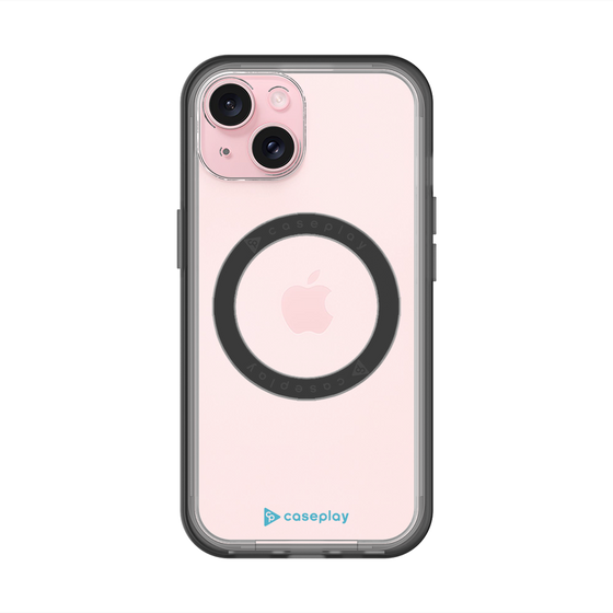 スリムプロテクションプレミアムケース with MagSafe［ オリジナル - caseplayロゴ - ライトブルー/A ］