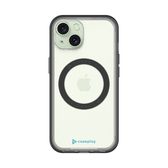 スリムプロテクションプレミアムケース with MagSafe［ オリジナル - caseplayロゴ - ライトブルー/A ］