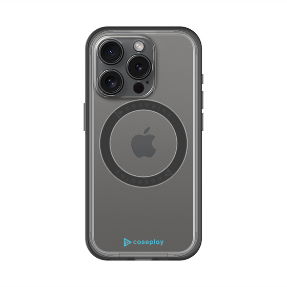 スリムプロテクションプレミアムケース with MagSafe［ オリジナル - caseplayロゴ - ライトブルー/A ］
