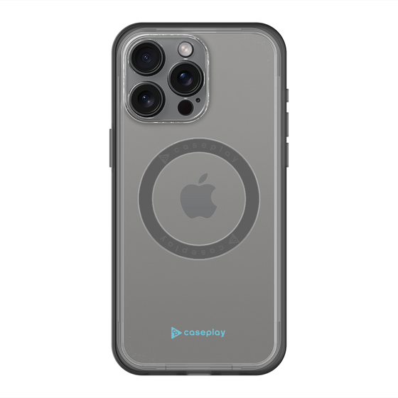 スリムプロテクションプレミアムケース with MagSafe［ オリジナル - caseplayロゴ - ライトブルー/A ］