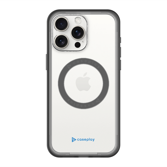 スリムプロテクションプレミアムケース with MagSafe［ オリジナル - caseplayロゴ - ブルー/A ］