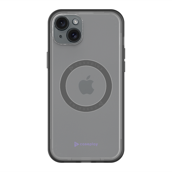 スリムプロテクションプレミアムケース with MagSafe［ オリジナル - caseplayロゴ - パープル/A ］