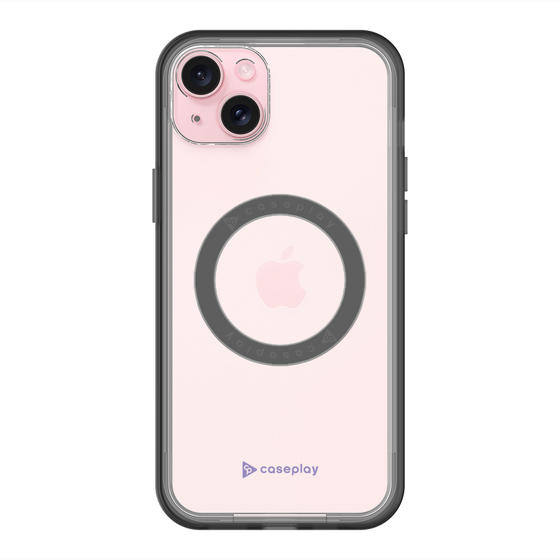 スリムプロテクションプレミアムケース with MagSafe［ オリジナル - caseplayロゴ - パープル/A ］