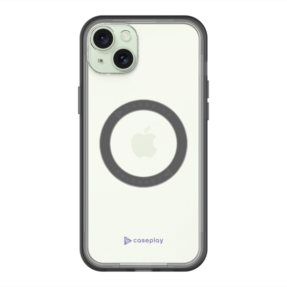 スリムプロテクションプレミアムケース with MagSafe［ オリジナル - caseplayロゴ - パープル/A ］