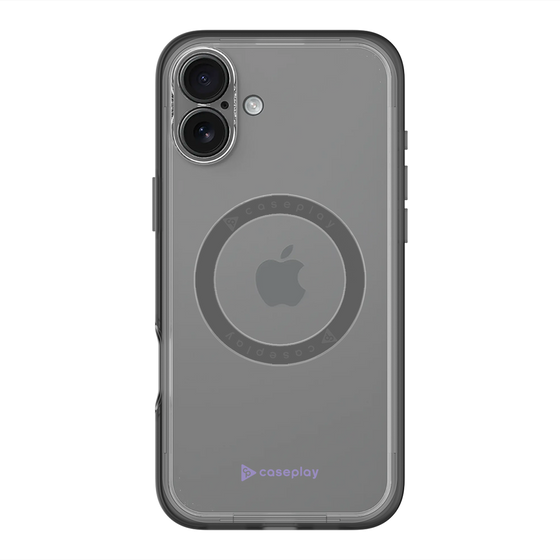 スリムプロテクションプレミアムケース with MagSafe［ オリジナル - caseplayロゴ - パープル/A ］