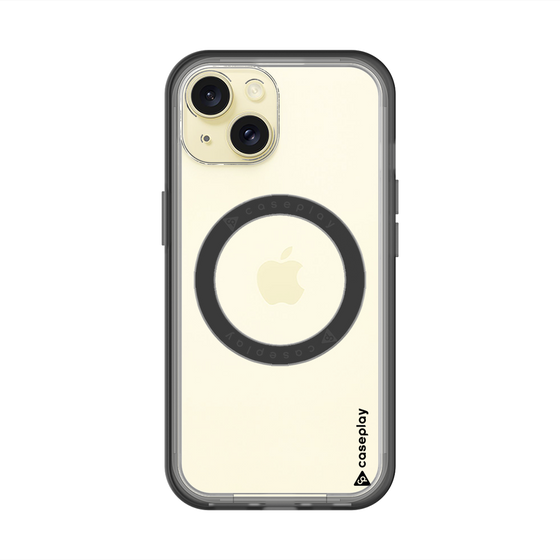 スリムプロテクションプレミアムケース with MagSafe［ オリジナル - caseplayロゴ - ブラック/B ］