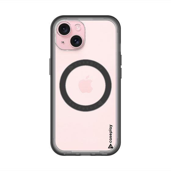 スリムプロテクションプレミアムケース with MagSafe［ オリジナル - caseplayロゴ - ブラック/B ］