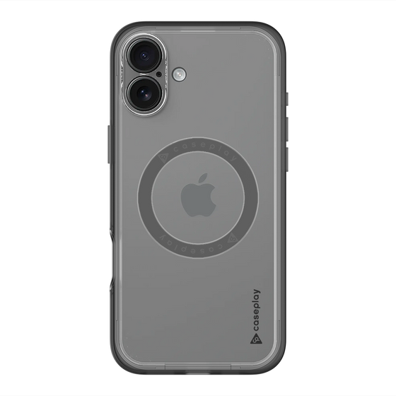 スリムプロテクションプレミアムケース with MagSafe［ オリジナル - caseplayロゴ - ブラック/B ］