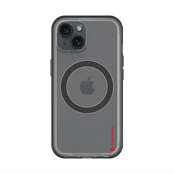スリムプロテクションプレミアムケース with MagSafe［ オリジナル - caseplayロゴ - レッド/B ］