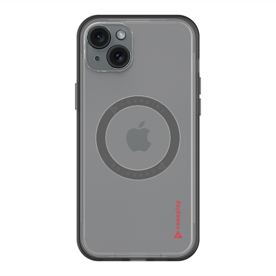 スリムプロテクションプレミアムケース with MagSafe［ オリジナル - caseplayロゴ - レッド/B ］