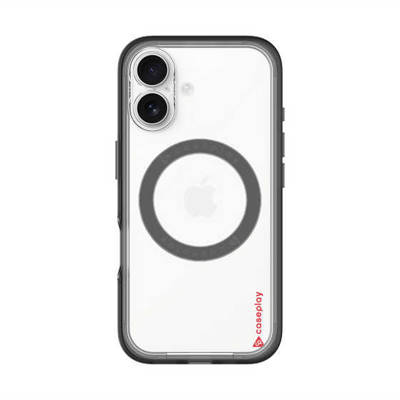 スリムプロテクションプレミアムケース with MagSafe［ オリジナル - caseplayロゴ - レッド/B ］