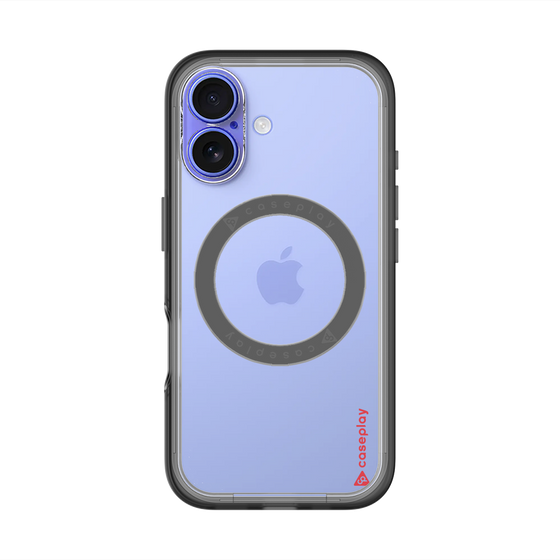 スリムプロテクションプレミアムケース with MagSafe［ オリジナル - caseplayロゴ - レッド/B ］