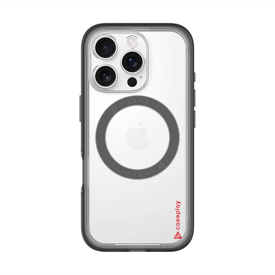 スリムプロテクションプレミアムケース with MagSafe［ オリジナル - caseplayロゴ - レッド/B ］