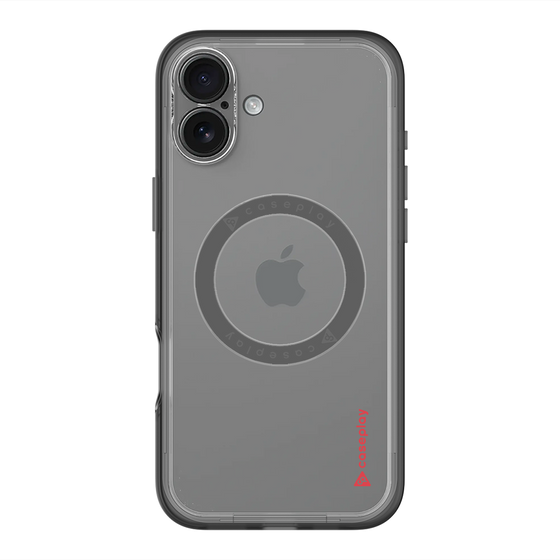 スリムプロテクションプレミアムケース with MagSafe［ オリジナル - caseplayロゴ - レッド/B ］