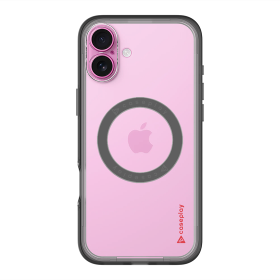 スリムプロテクションプレミアムケース with MagSafe［ オリジナル - caseplayロゴ - レッド/B ］