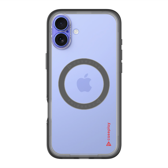 スリムプロテクションプレミアムケース with MagSafe［ オリジナル - caseplayロゴ - レッド/B ］